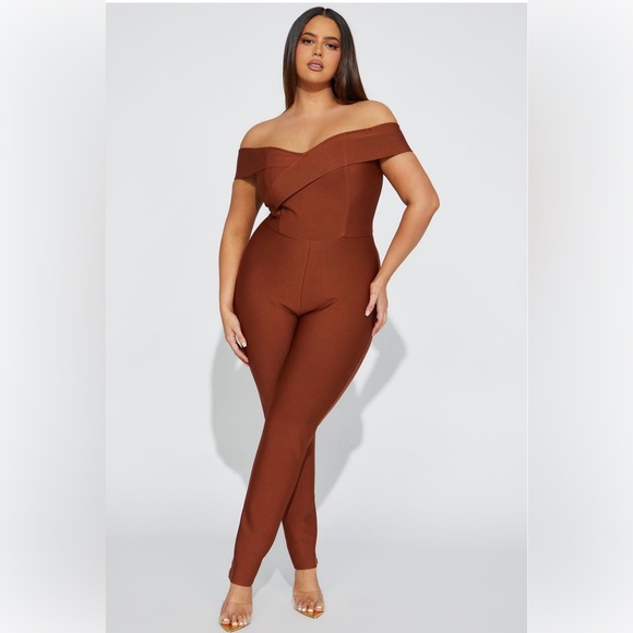 Fashion Nova Pants - Brown jumpsuit